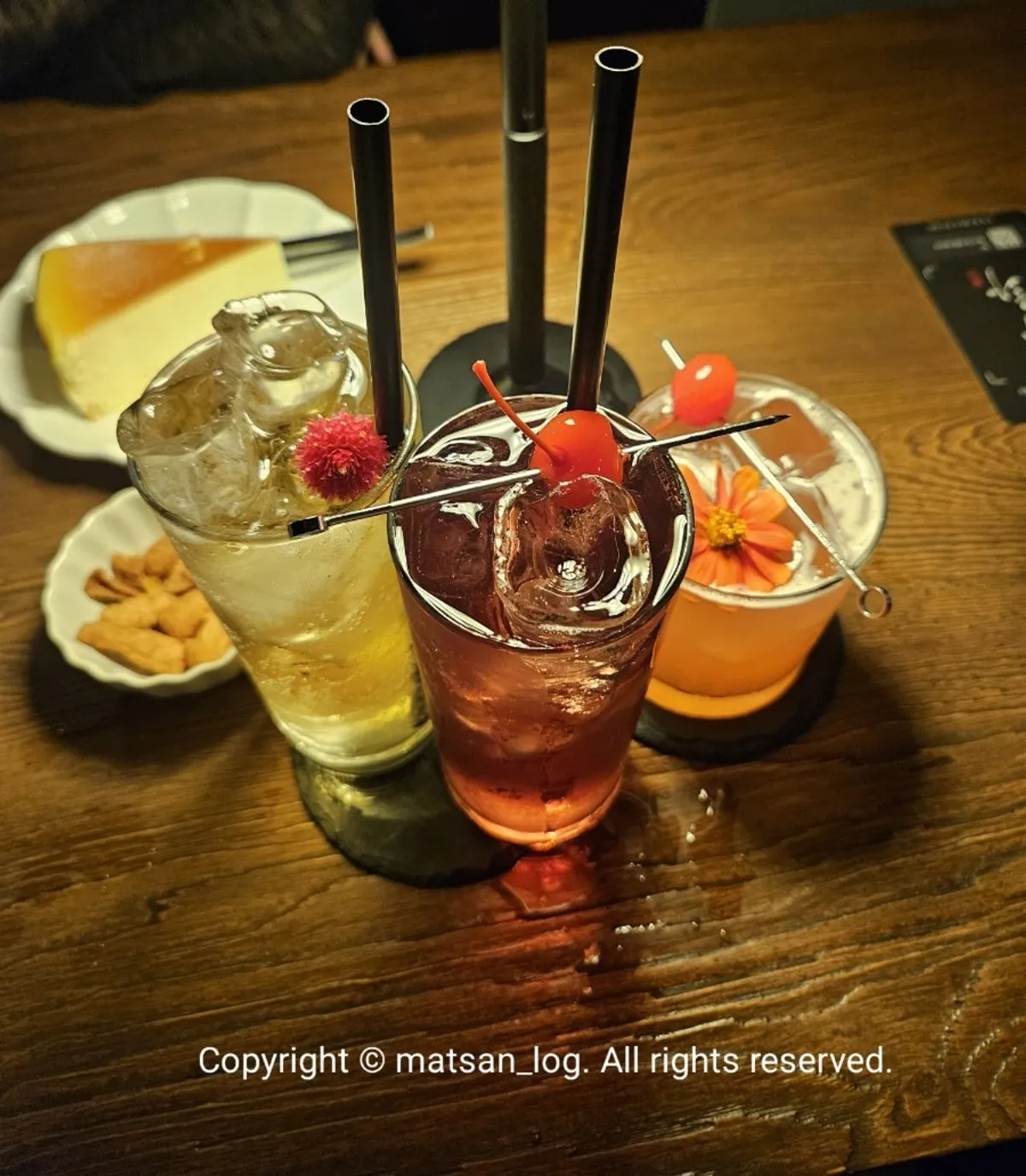Three differently shaped Yahwa cocktails