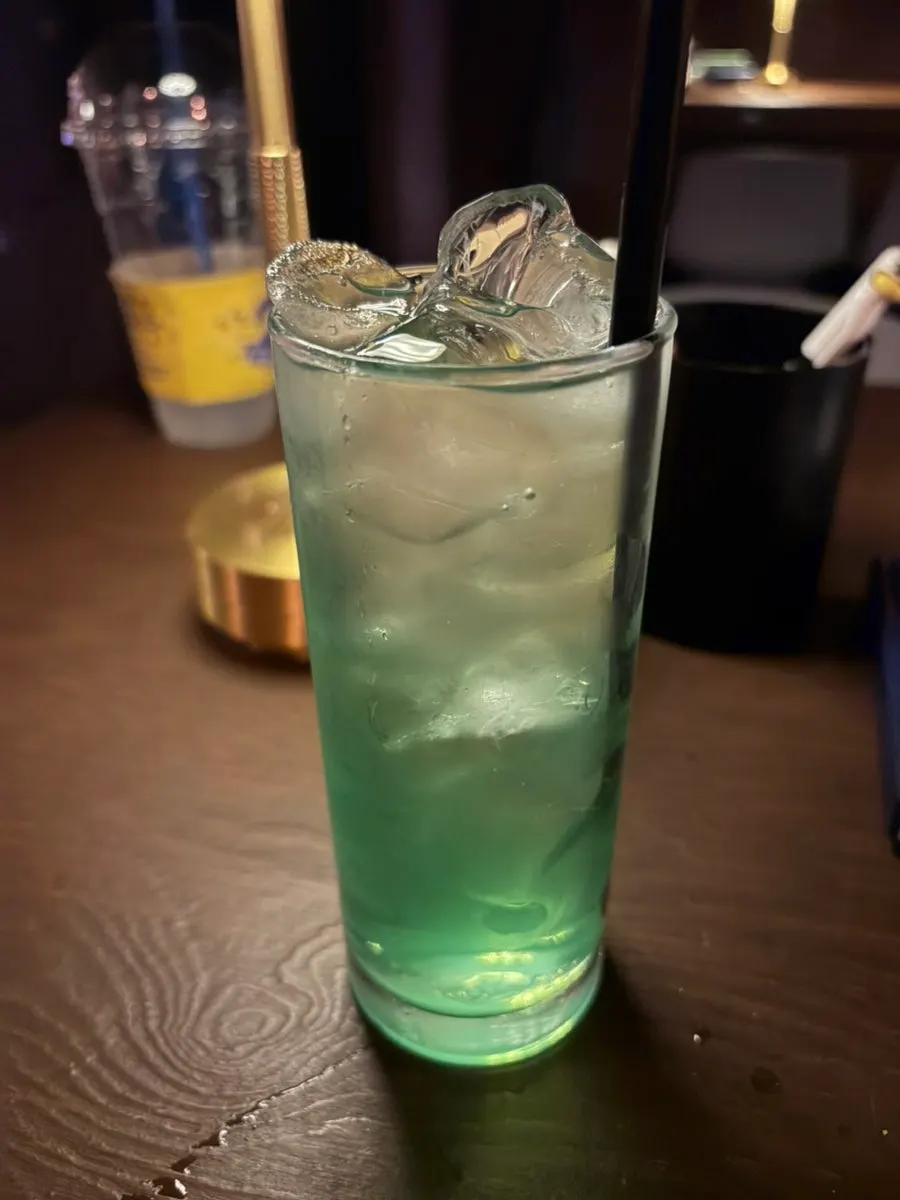Midori Sour cocktail with a melon aroma