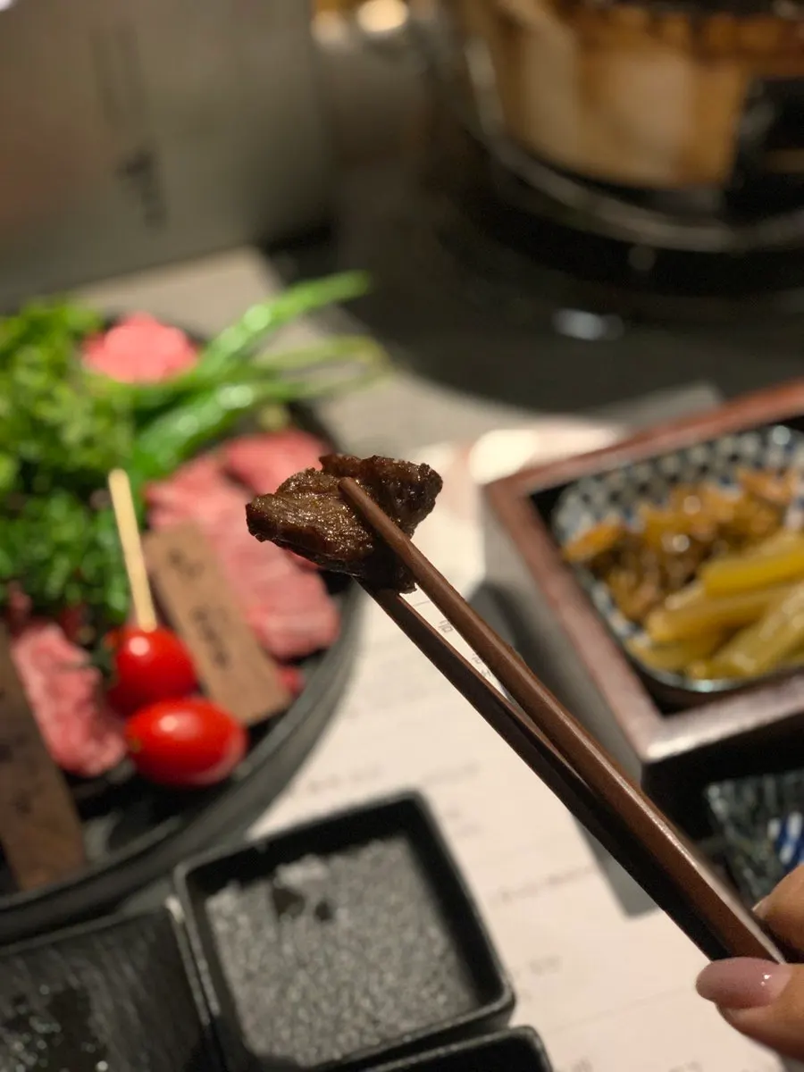 Galbisal grilled over charcoal