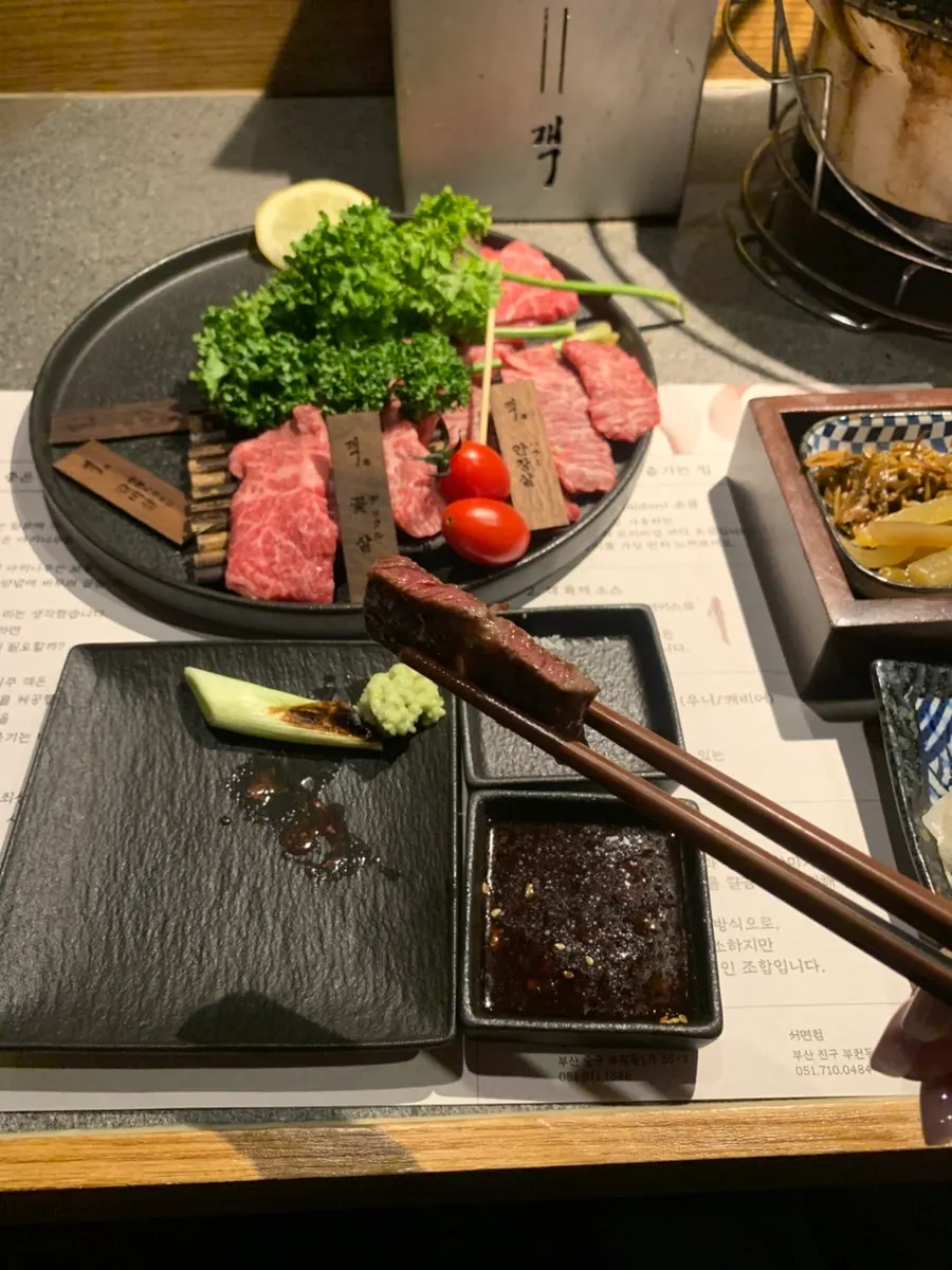A perfectly grilled piece of beef