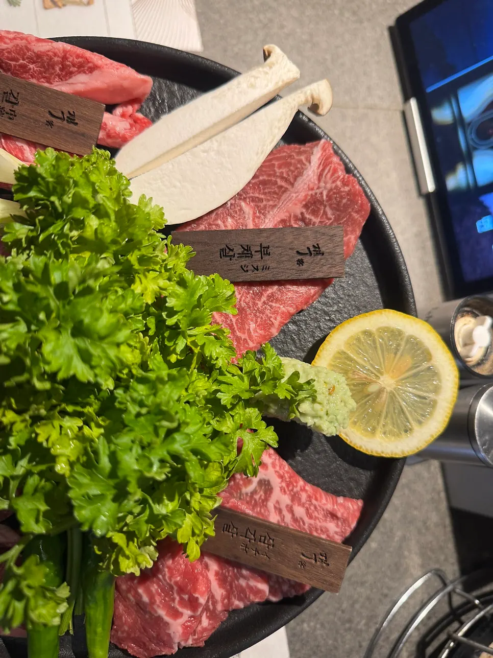 Wagyu set for two arranged by cut