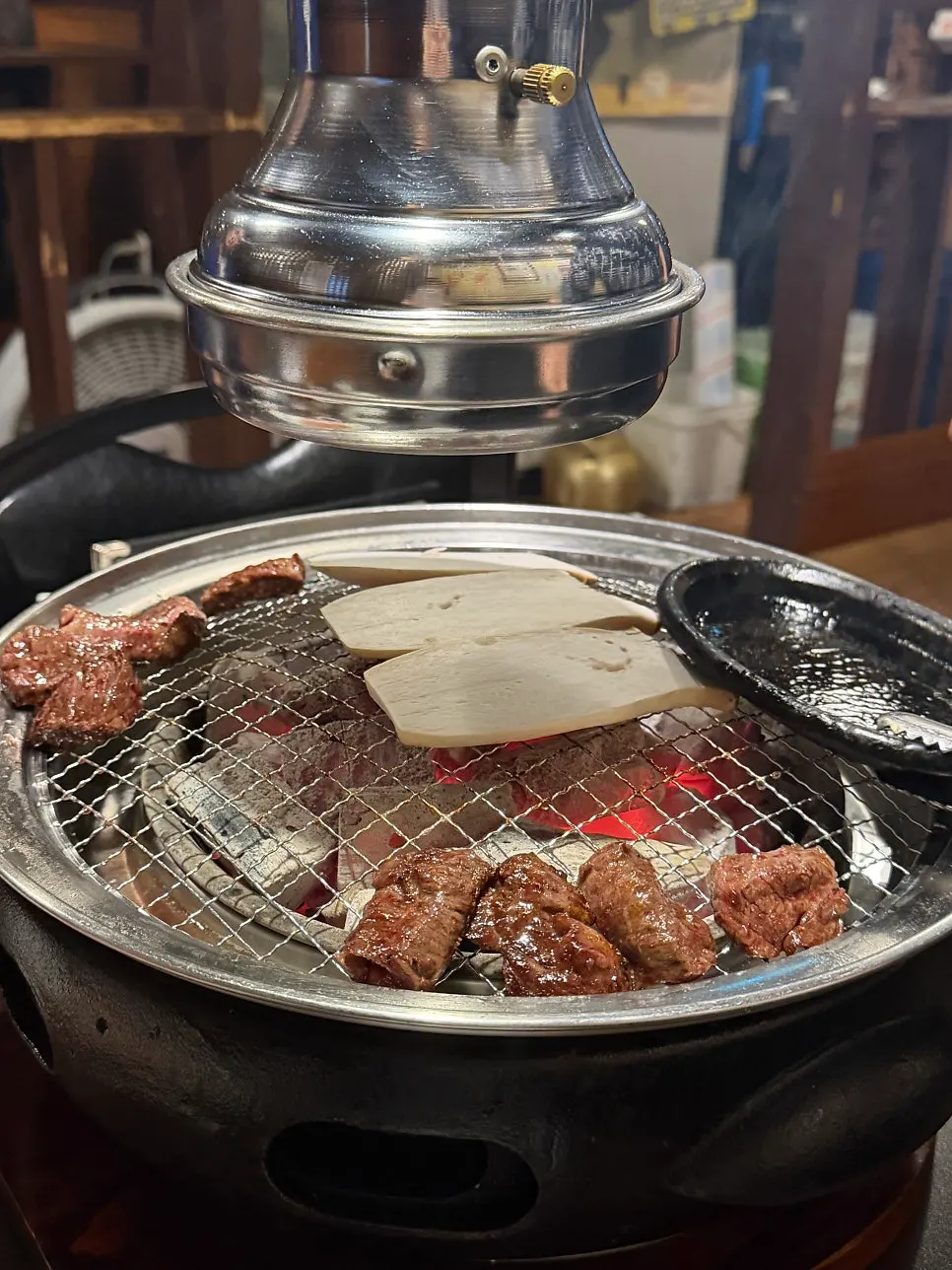 Side dish plate ordered alongside the meat