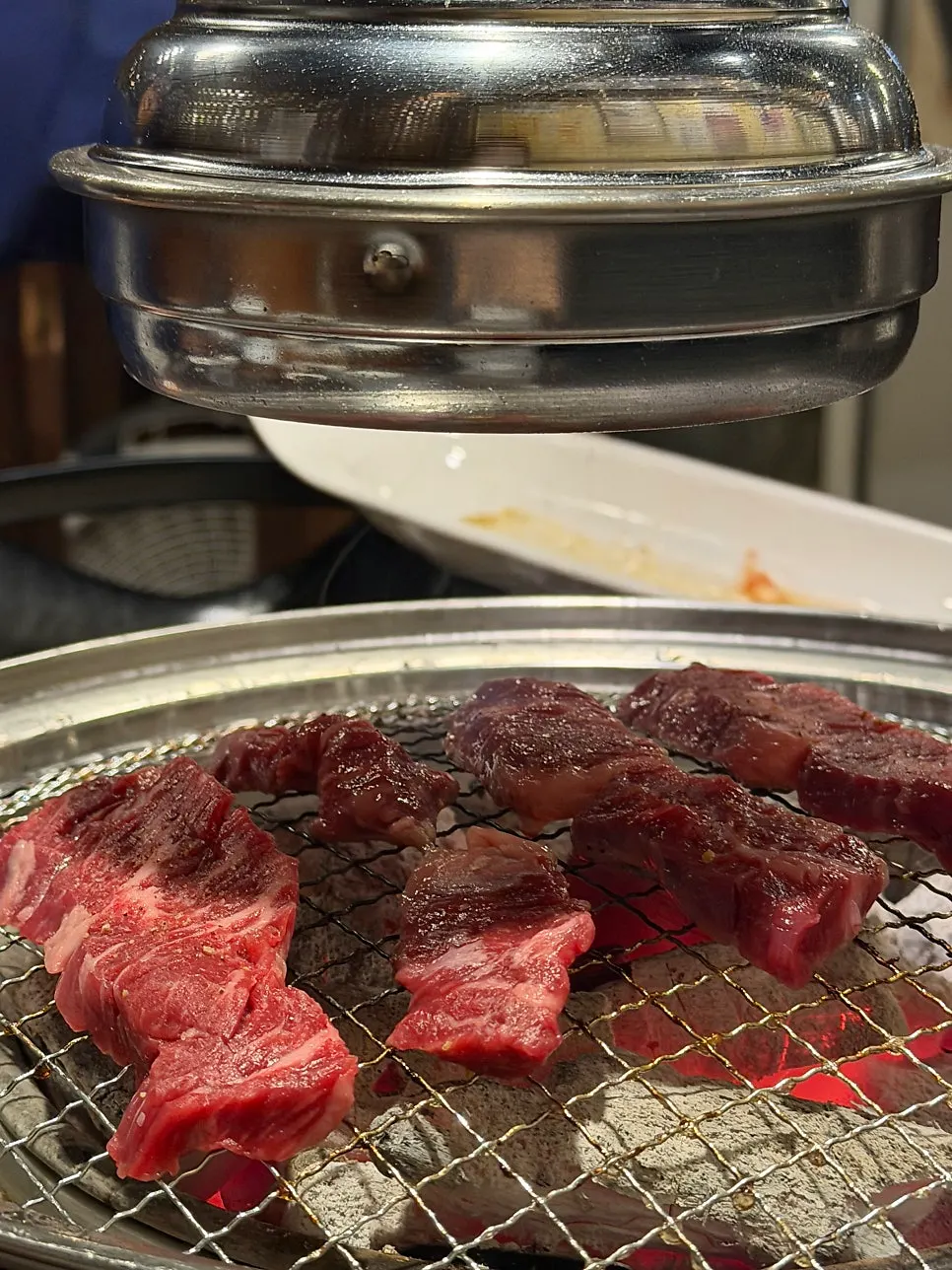 A second round of grilled skirt steak