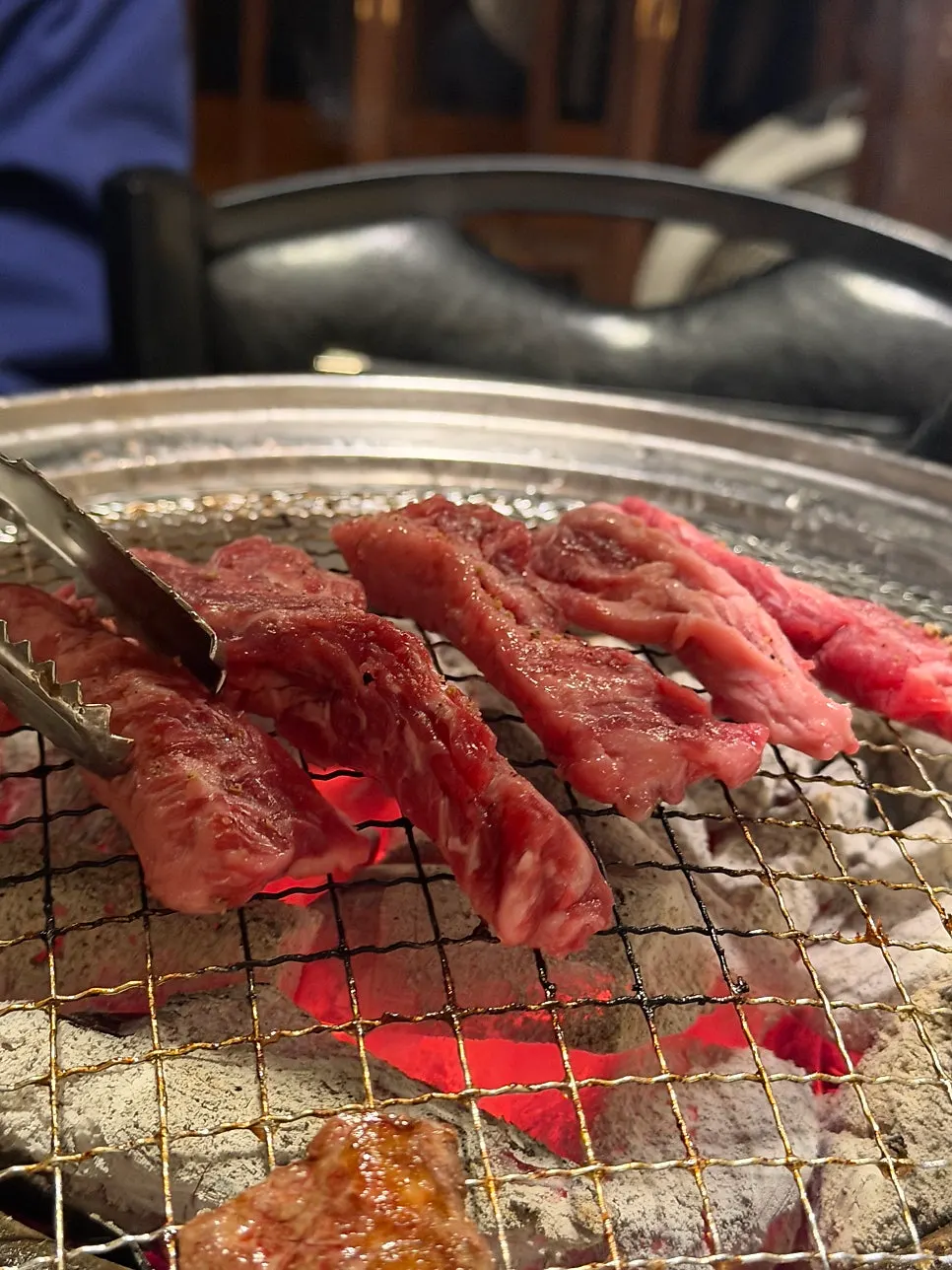 Wrapping up the promotion-celebration dinner at Yakiniku Pungyeong