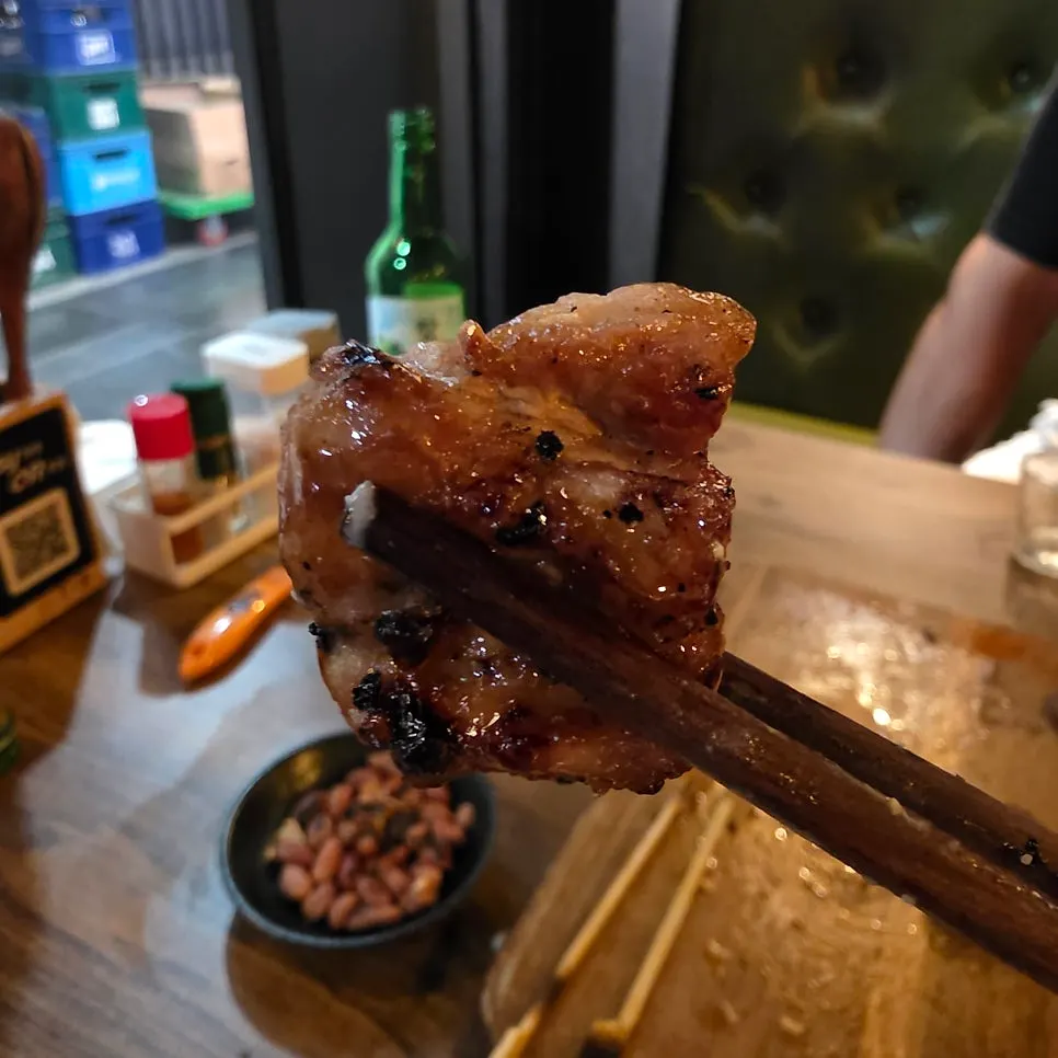 닭 안심 꼬치 클로즈업