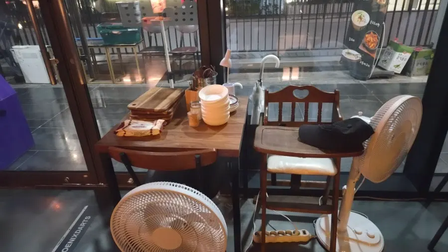 야키토리 공 테이블 세팅