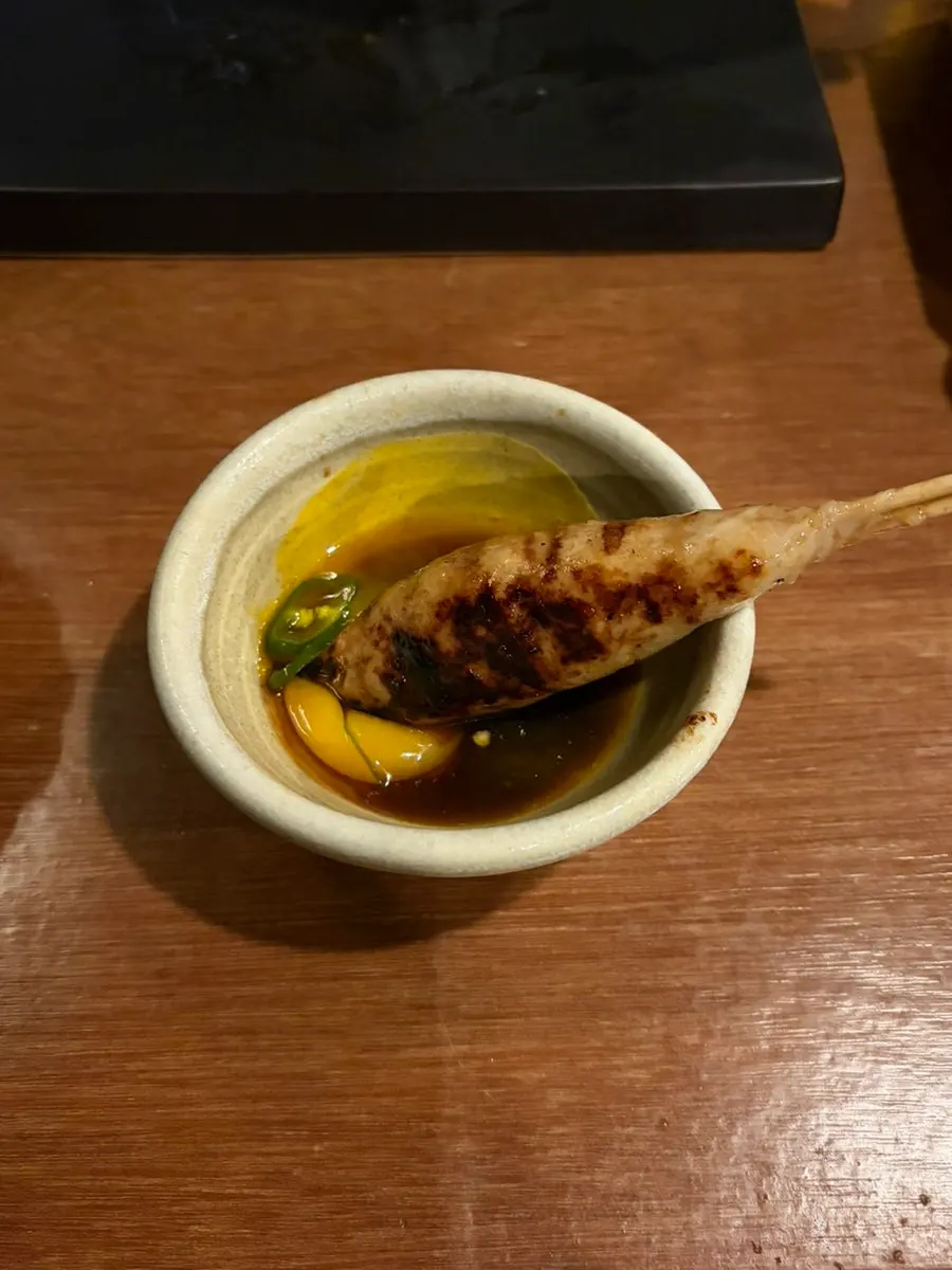 Table setting at Yakitori Shomong