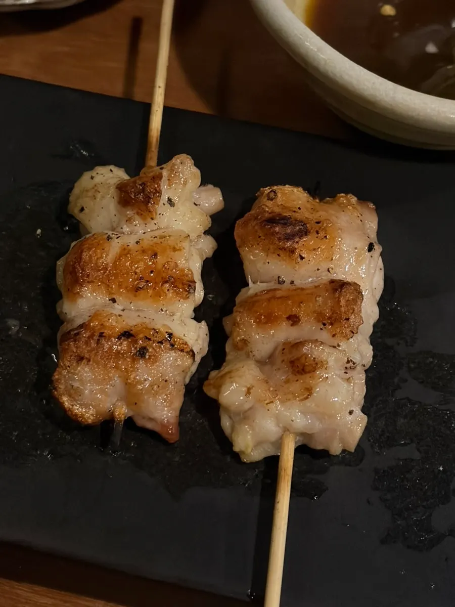 Chicken shoulder meat skewer