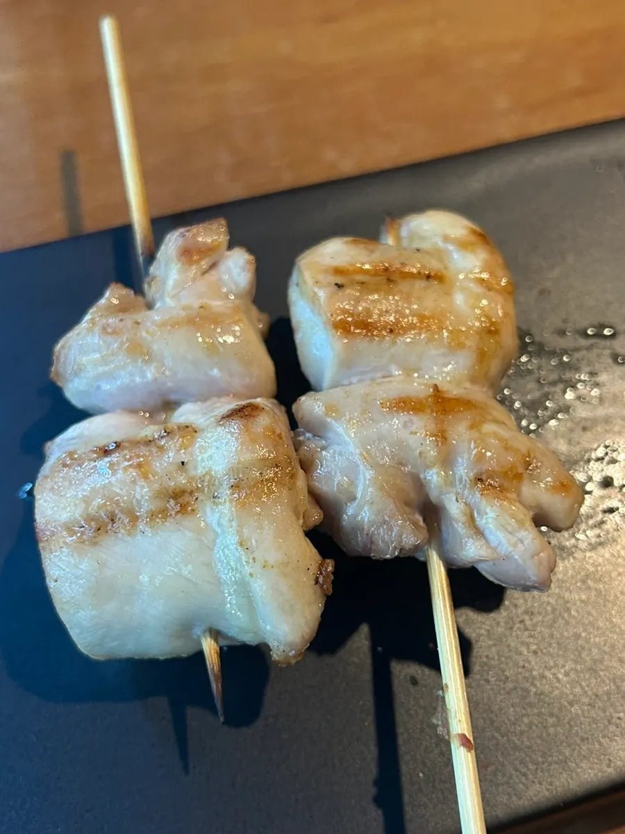 Chicken thigh skewer swapped to salt seasoning