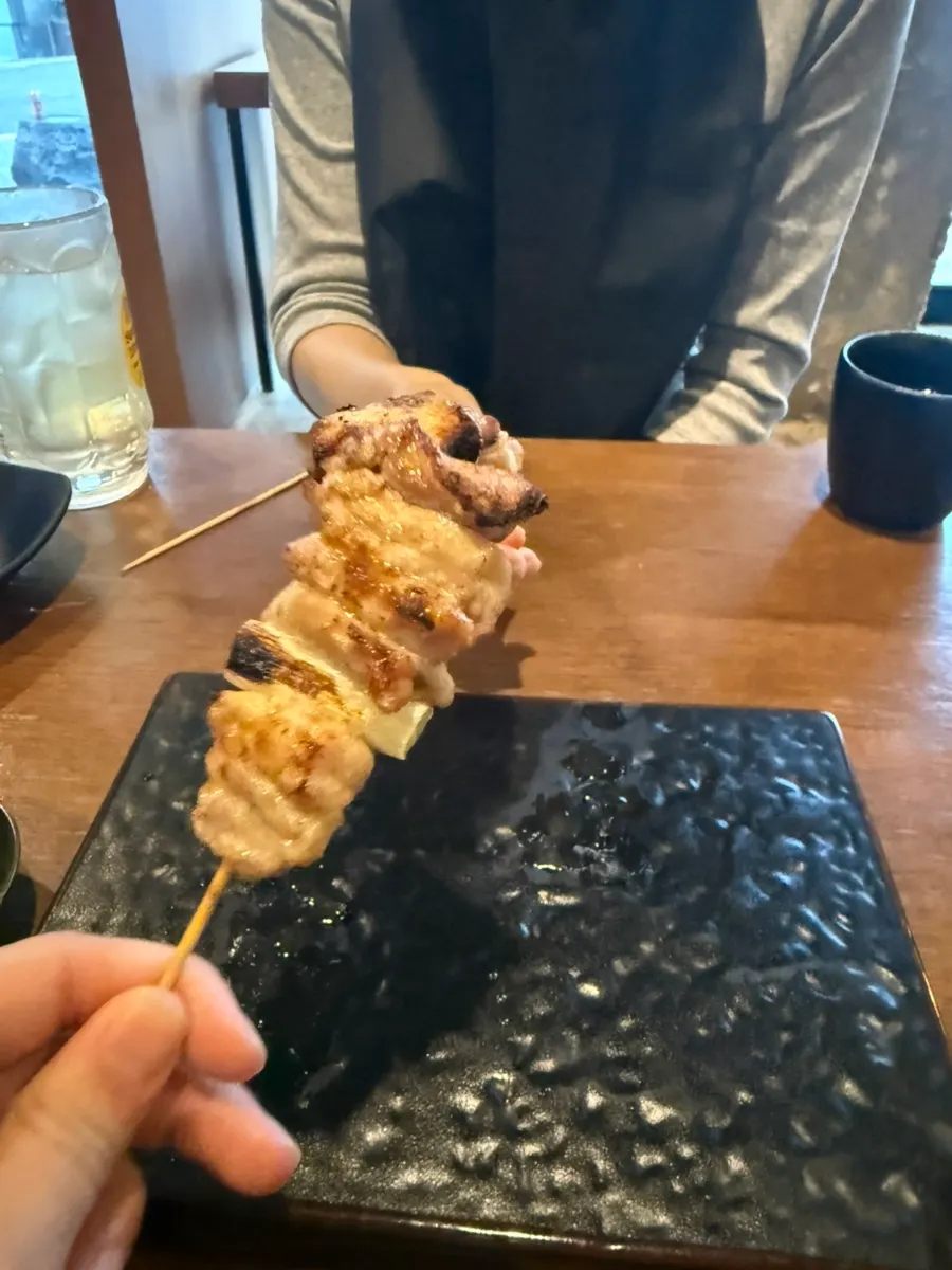 Negima skewer, the second course