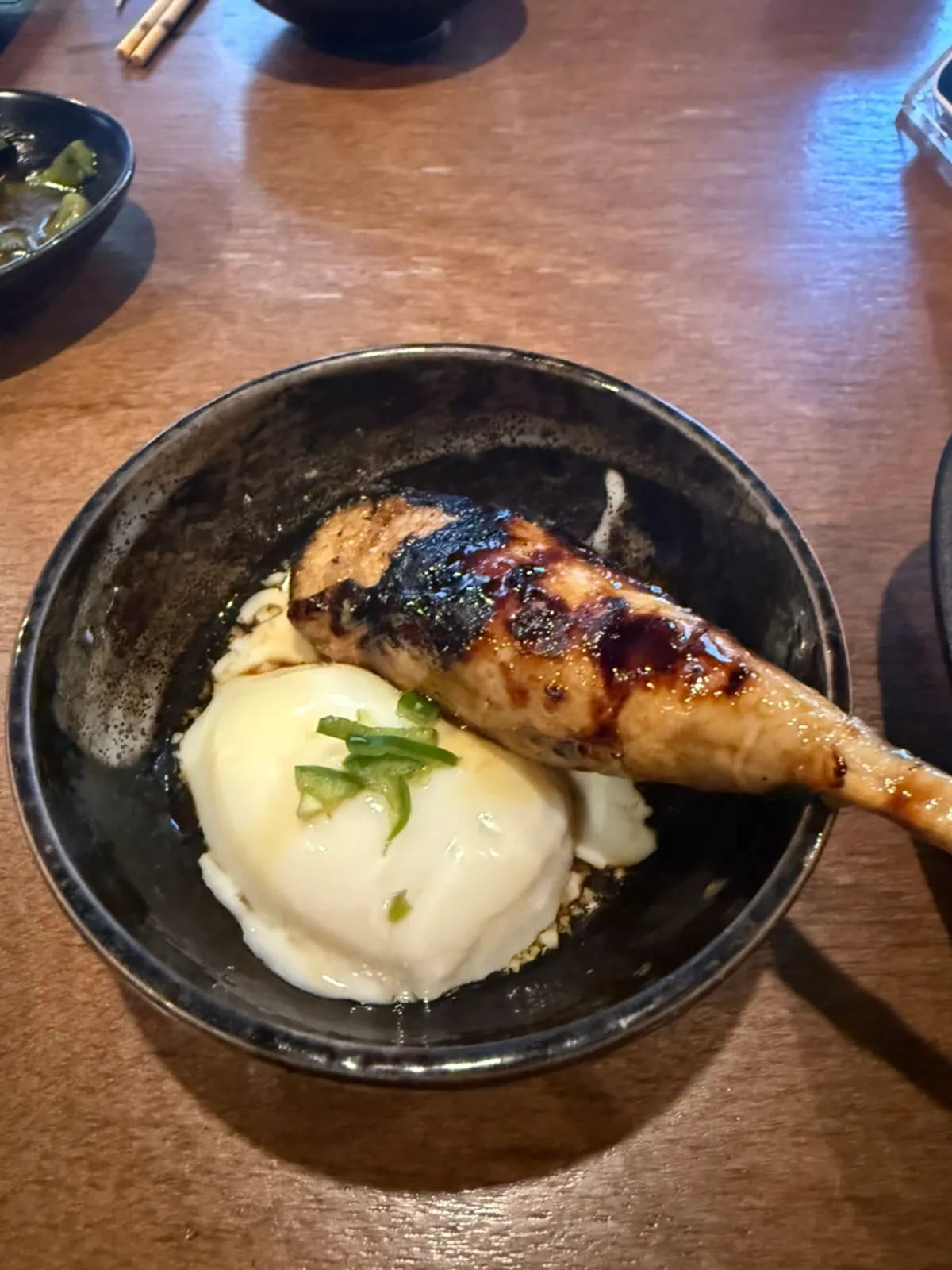 Tsukune skewer, the third course