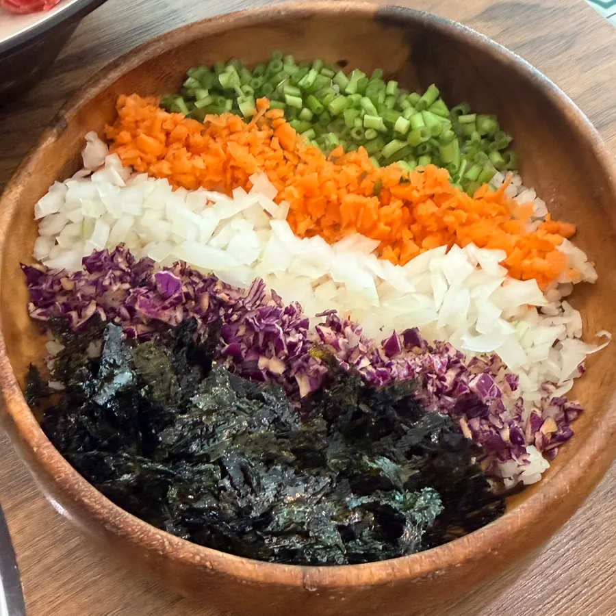 알록달록한 빛깔의 오색밥