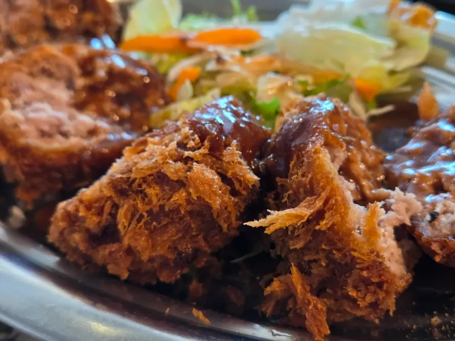 Crispy-fried menchi katsu