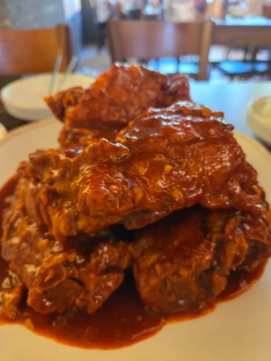 Chomu Gamjatang's ppyeo-jjim, out 15 minutes after ordering