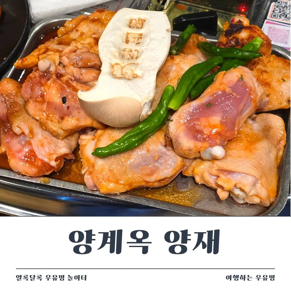 Yanggyegok's signature soy sauce charcoal dakgalbi