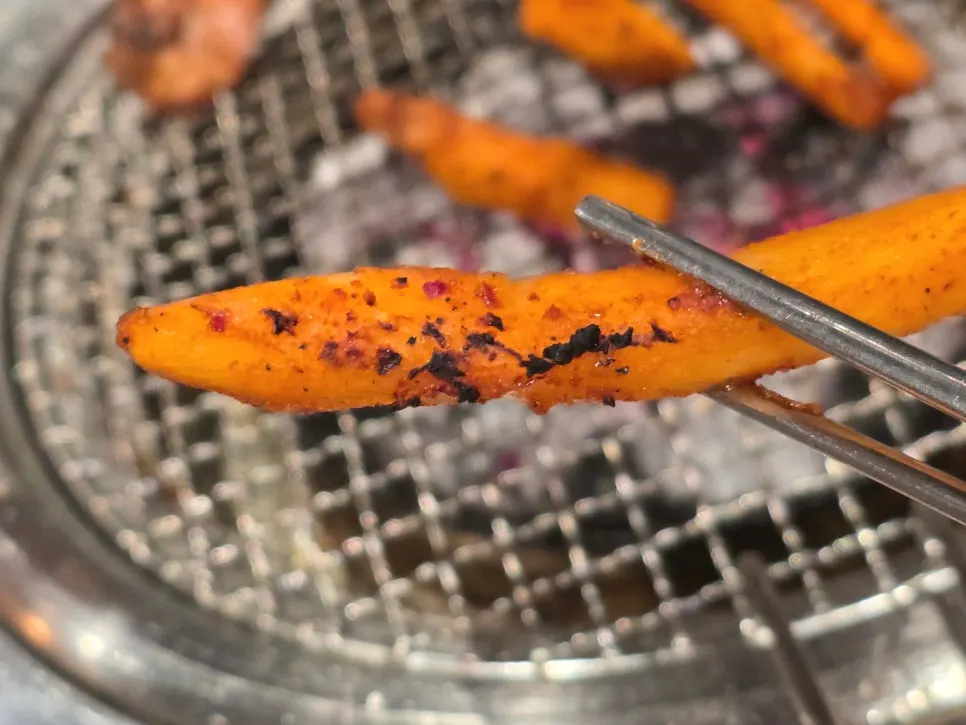 Crisp grilled deodeok side dish