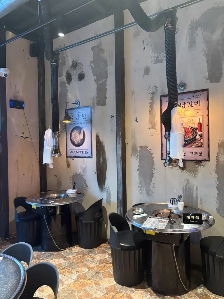 Vertical photo of the restaurant's interior