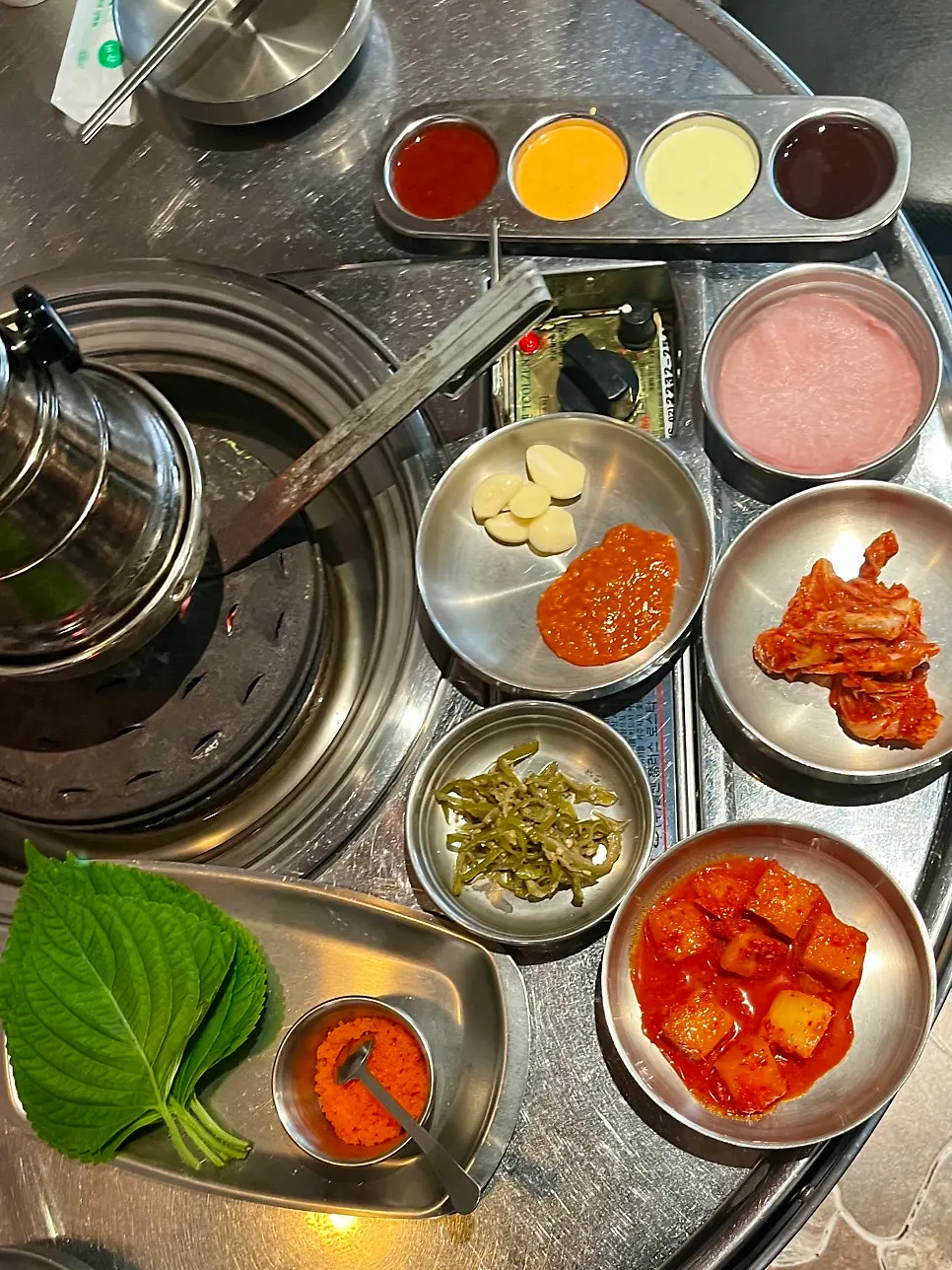 Order of salt and gochujang chicken galbi