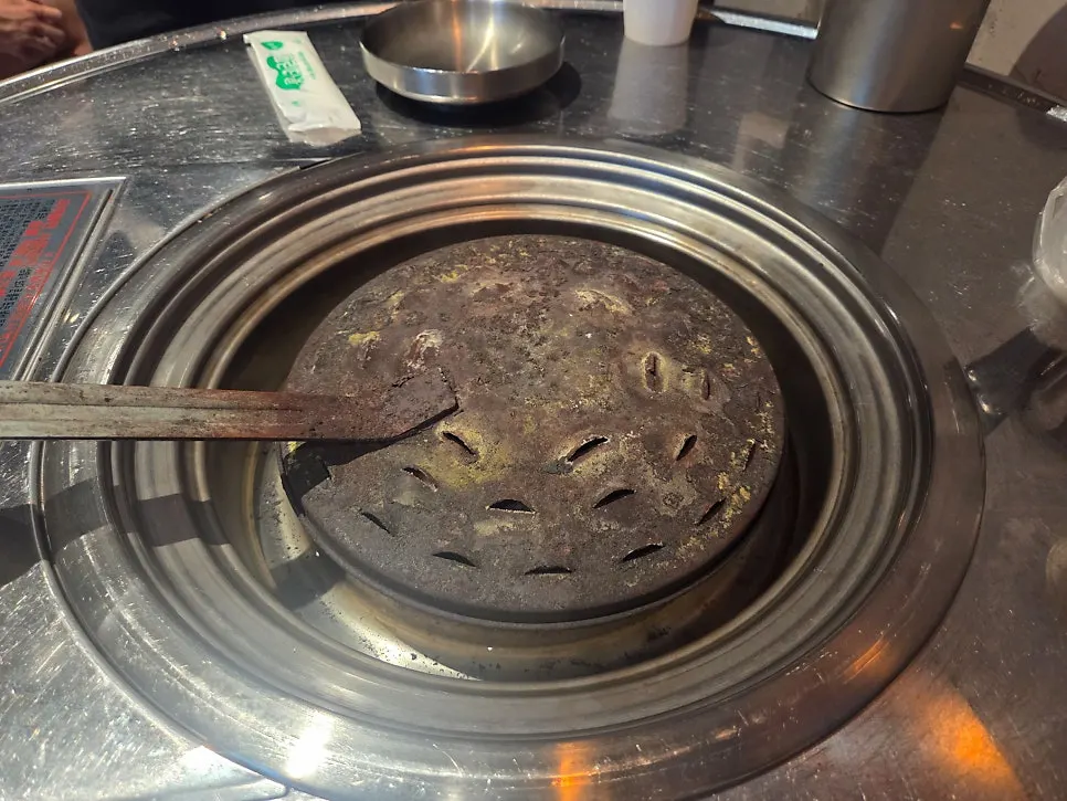 Salt dakgalbi grilled over charcoal
