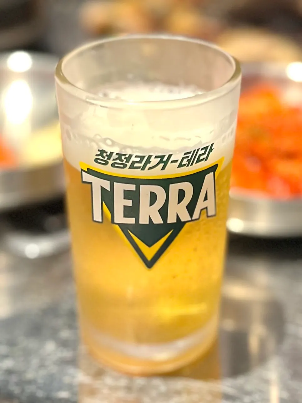 Chicken galbi with Kloud beer
