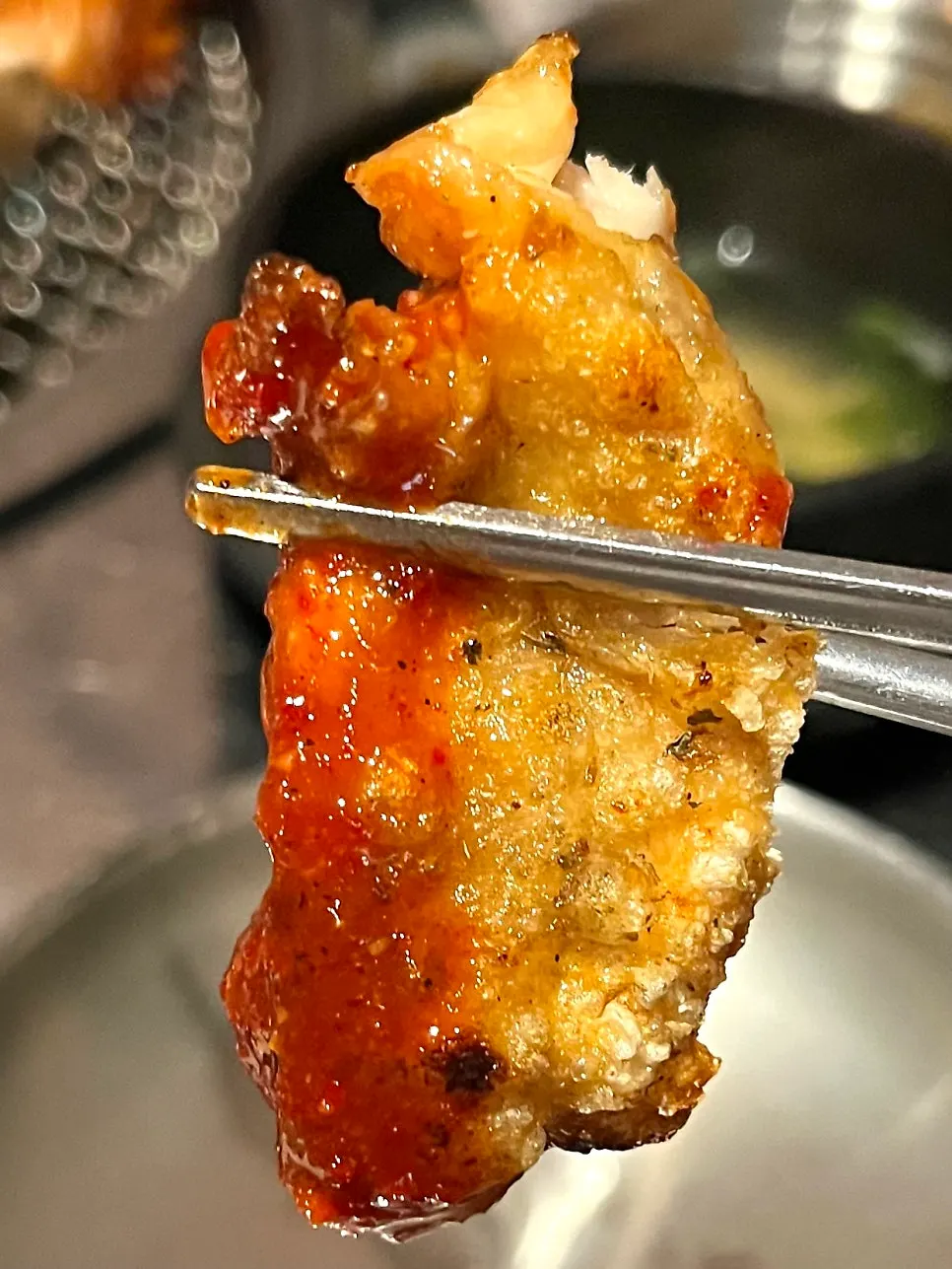 Chicken galbi cooked ready to eat