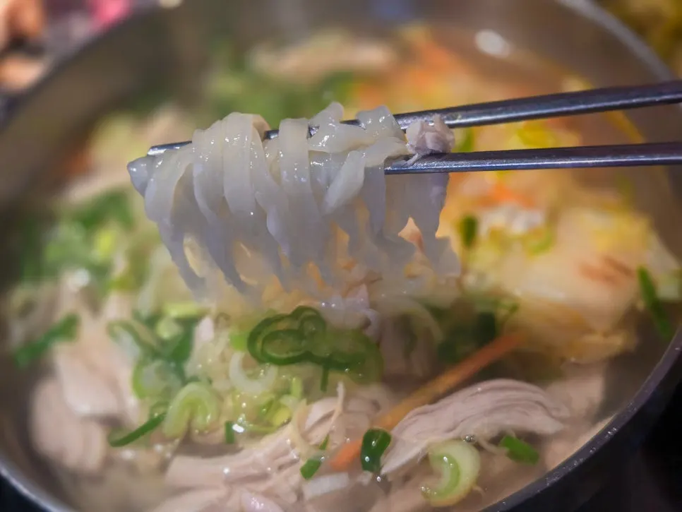 Chicken kalguksu, also good for lunch