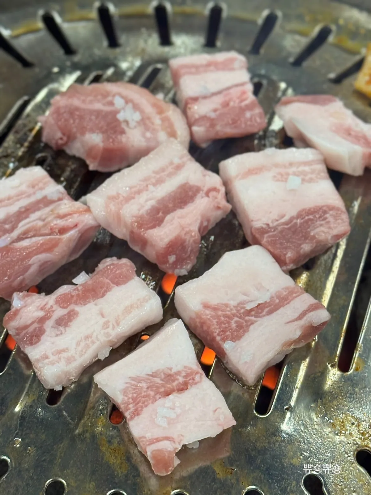 Charcoal king salt pork belly