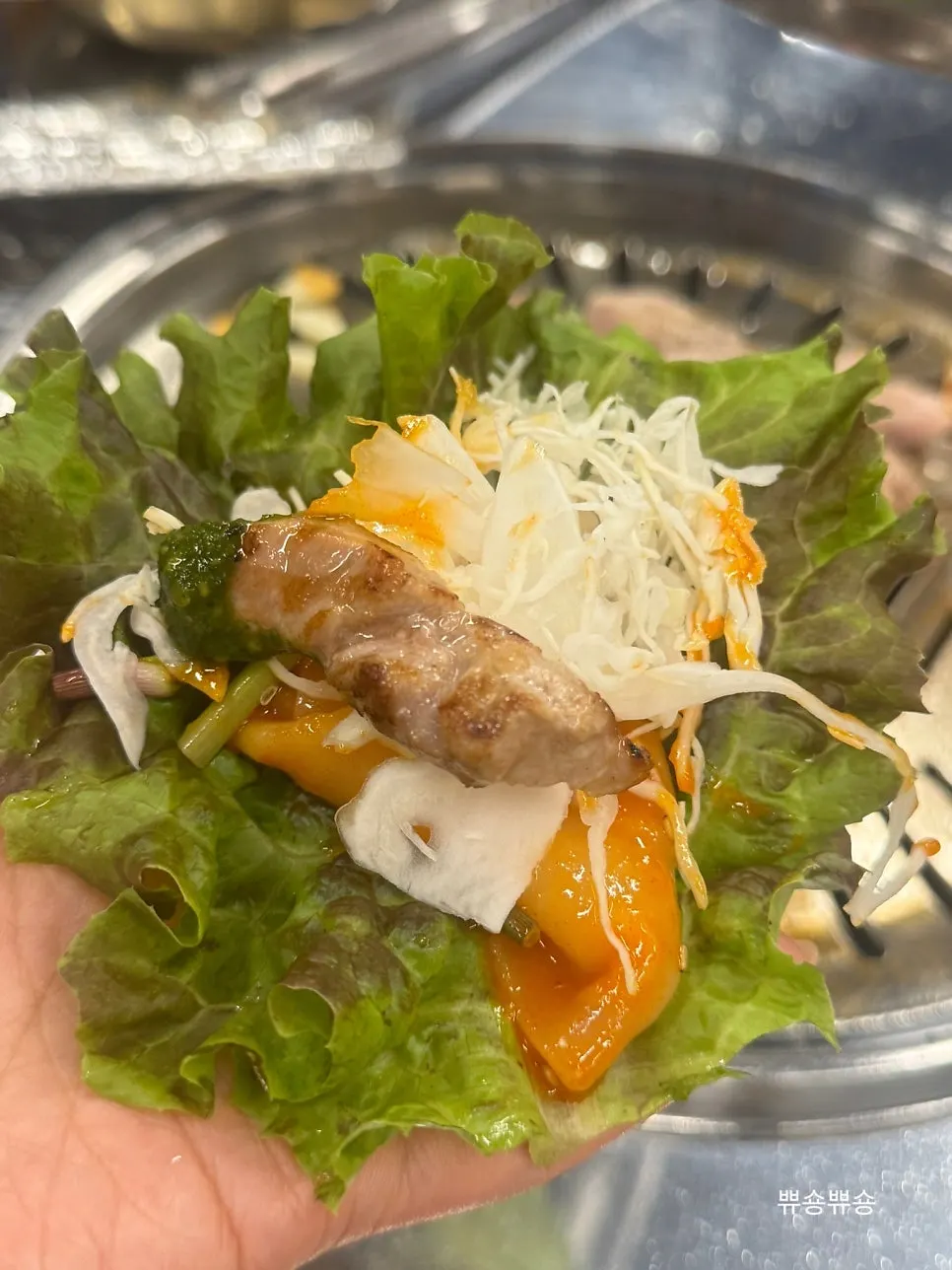 Flat spicy noodles paired with meat
