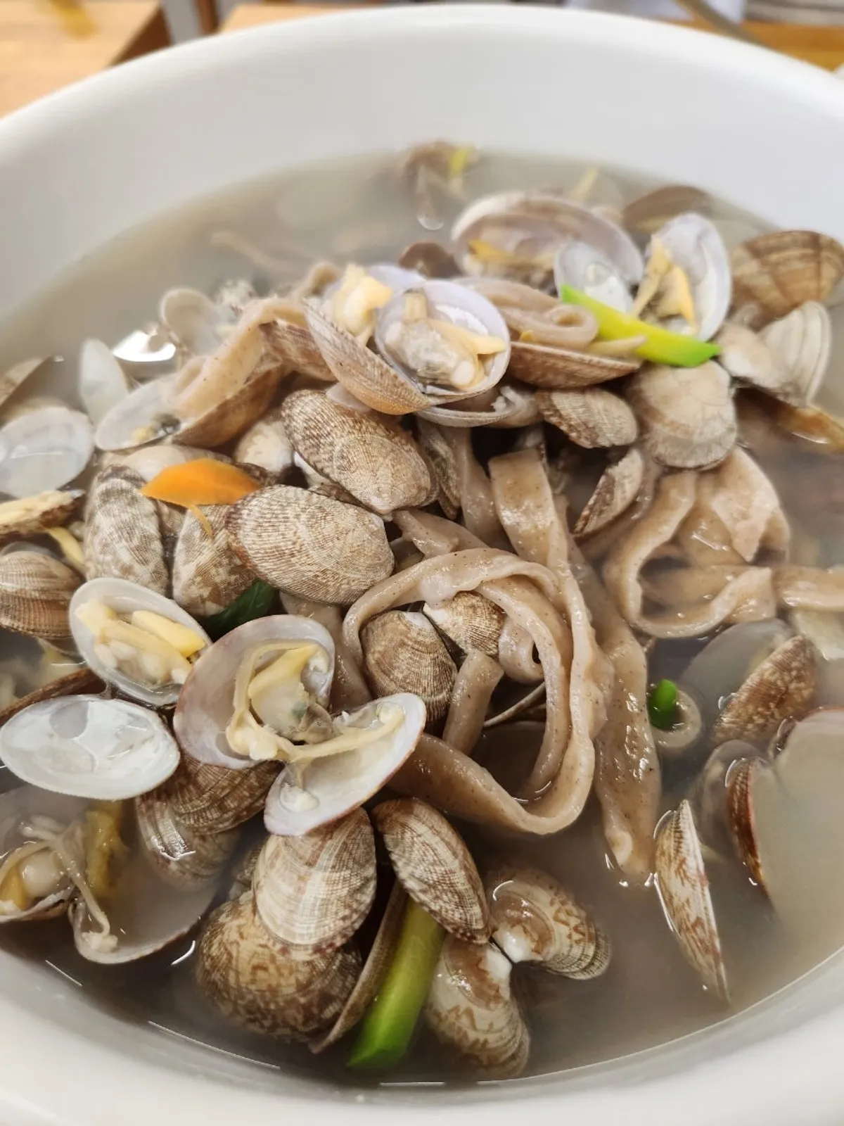 Pure buckwheat noodle dish freshly cut to order