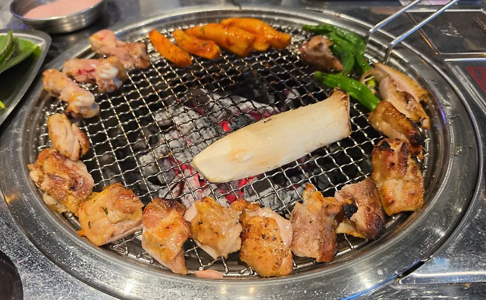 Finished grilled dakgalbi