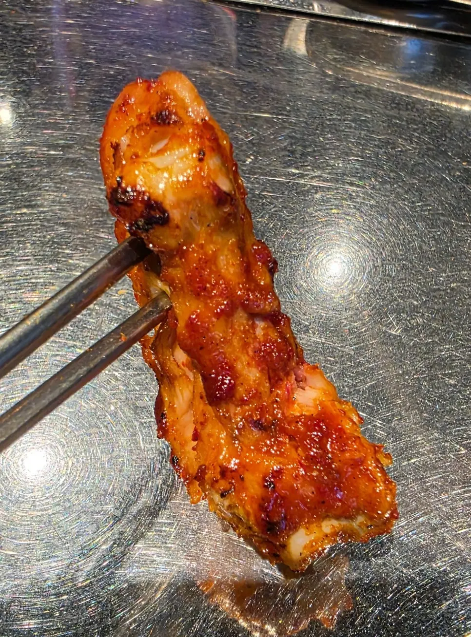 Platter of grilled dakgalbi