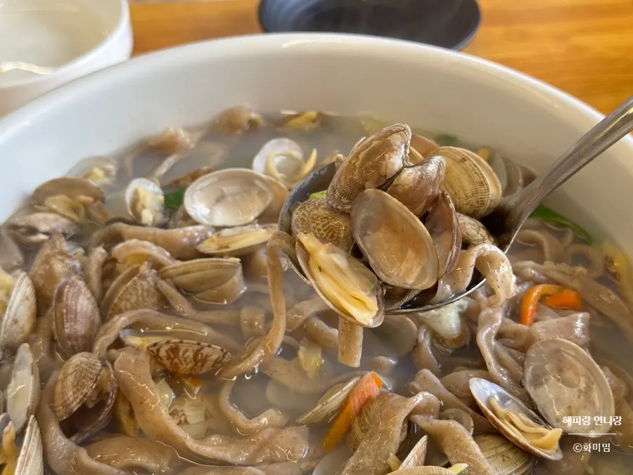 A satisfying meal of buckwheat kalguksu