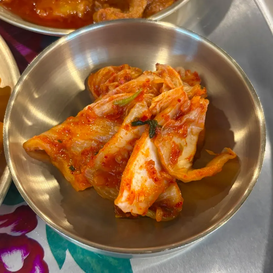 적당히 익은 양재옥 김치 클로즈업
