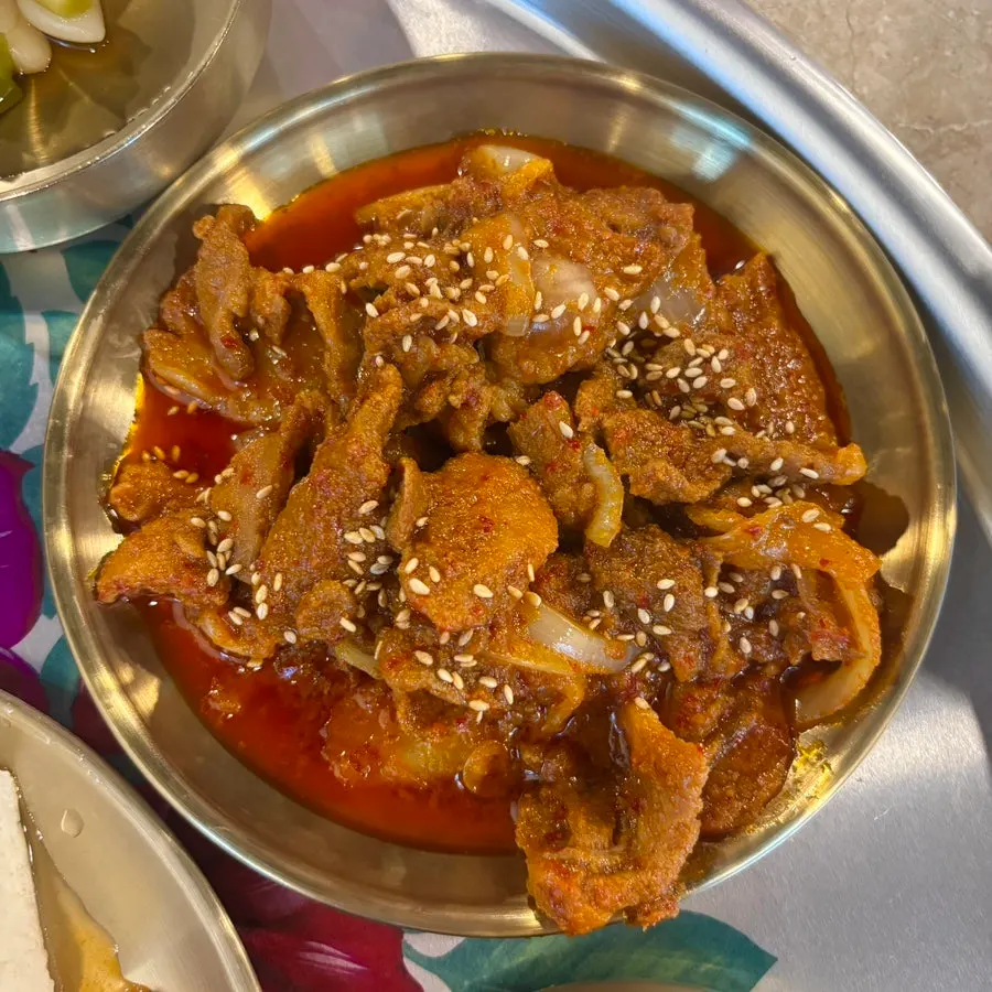 매콤달콤한 양념의 제육볶음