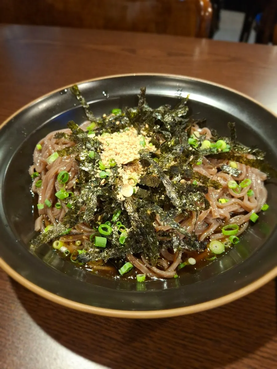 양재카츠 들기름 메밀소바 한 그릇