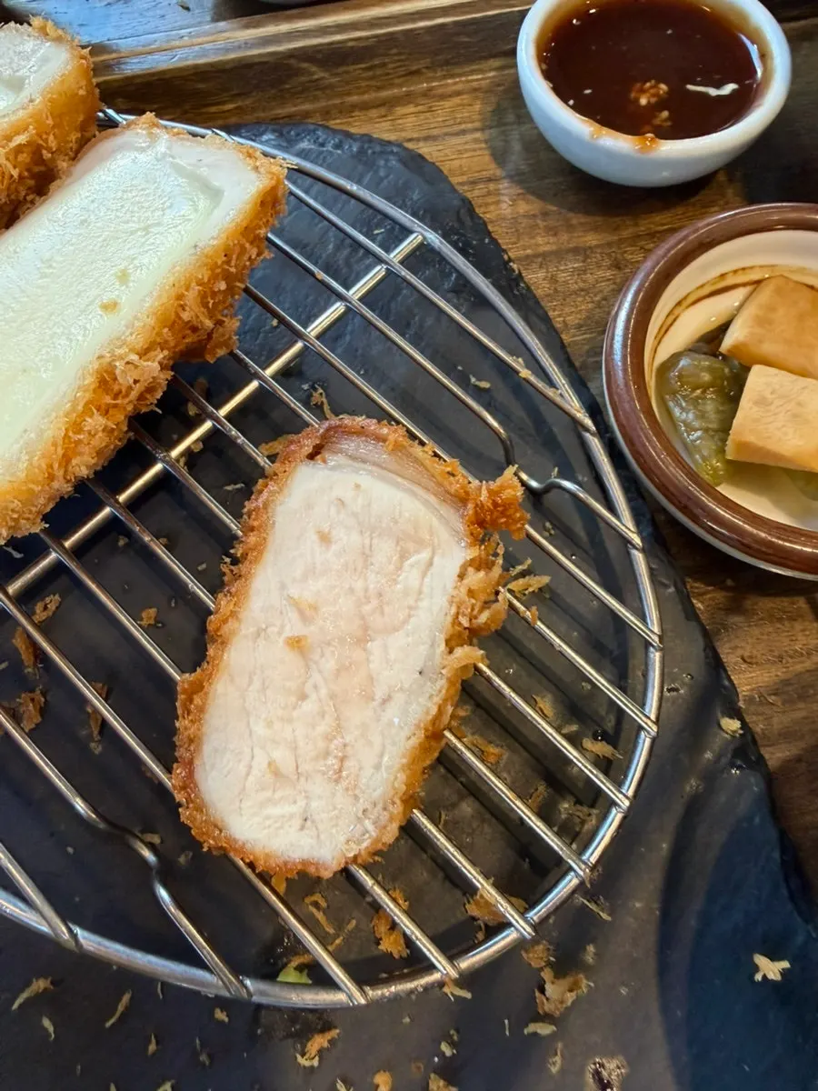Cross-section of Yangjae Katsu's loin cutlet