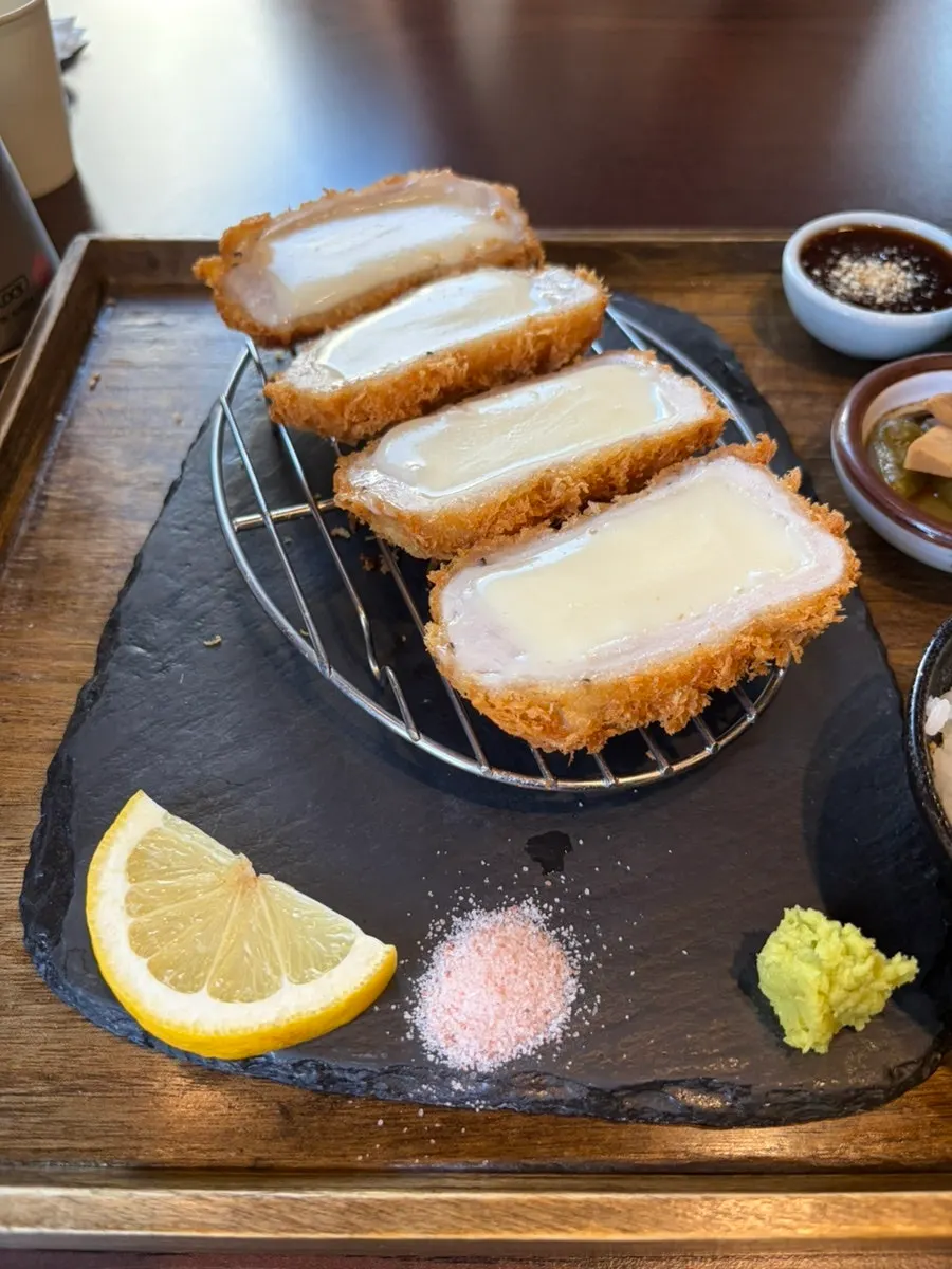 Katsu tray served alongside the curry