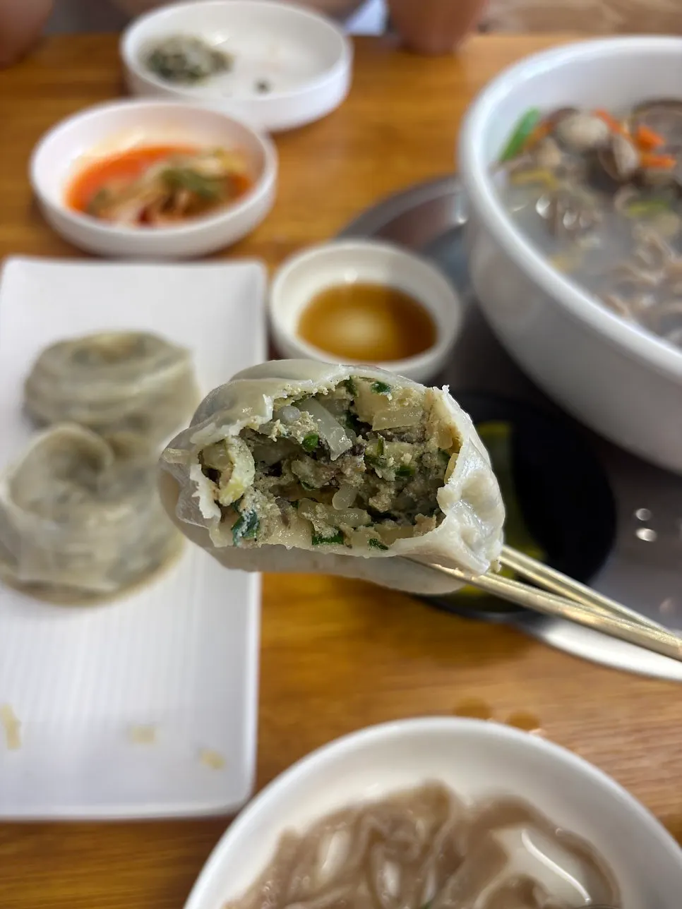 King meat dumplings with thin skins