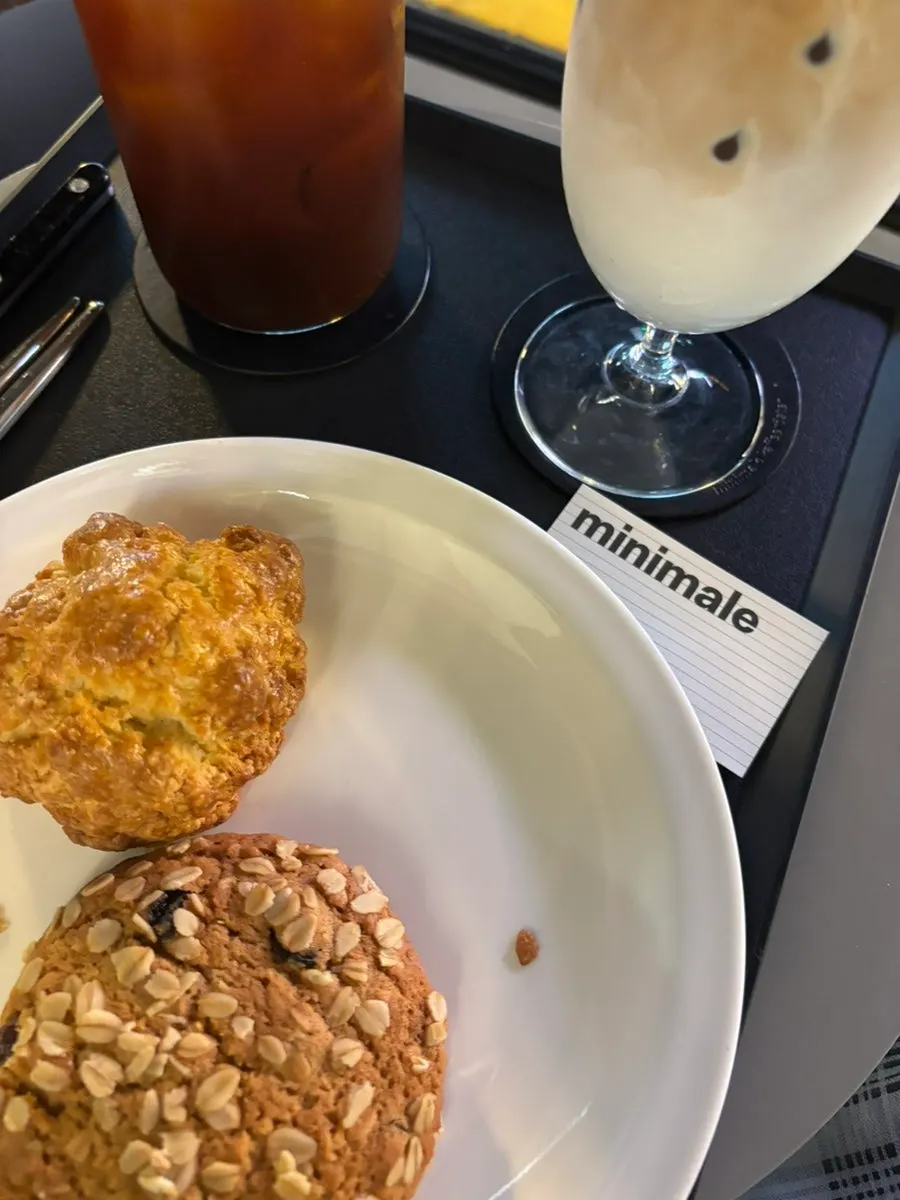 Oatmeal cookie enjoyed with an Americano