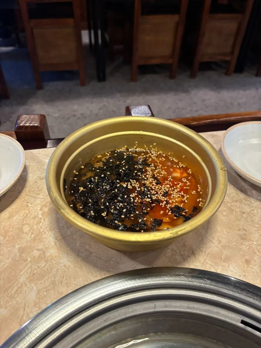 고기와 함께 나온 밑반찬