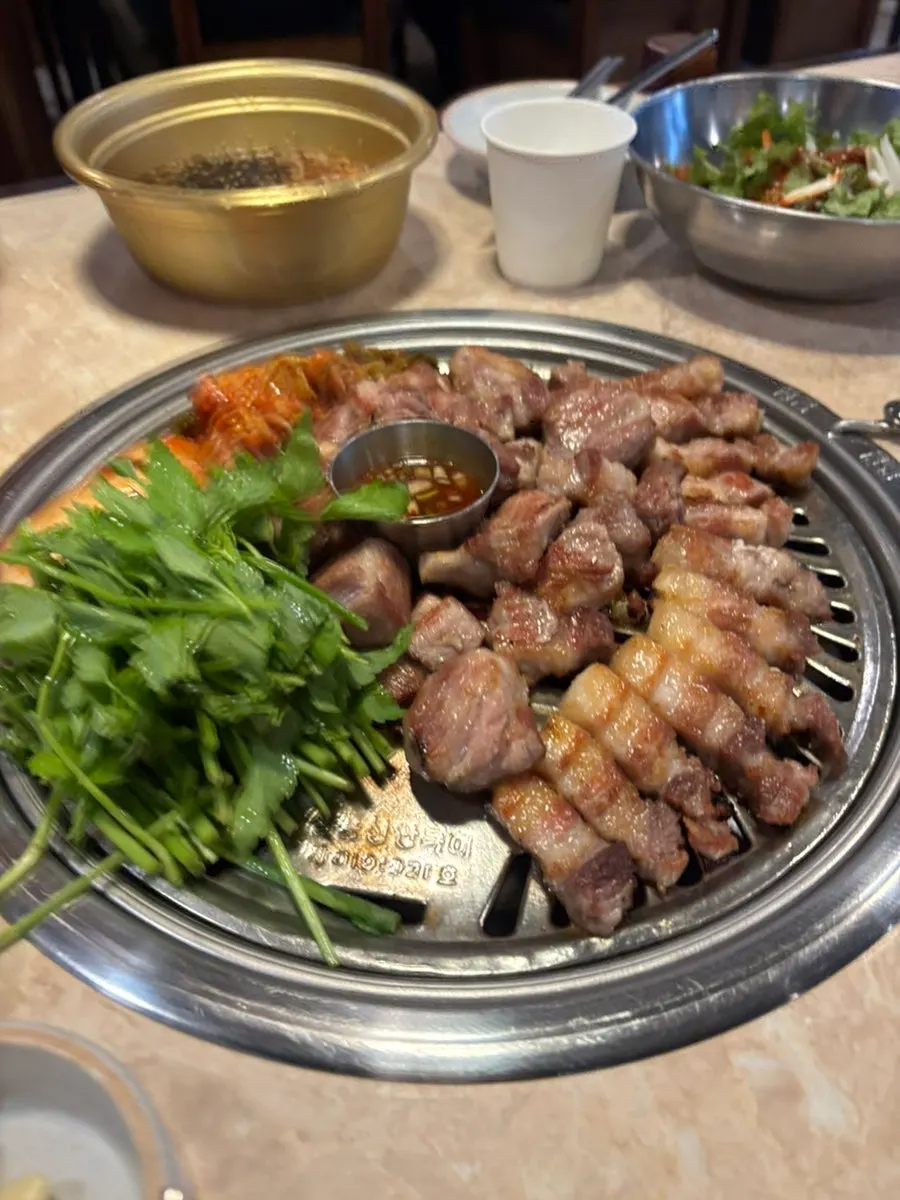 고기와 곁들이는 야채