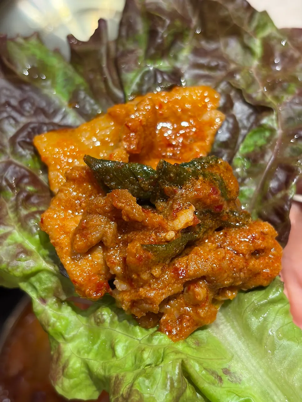 제육볶음 상추쌈