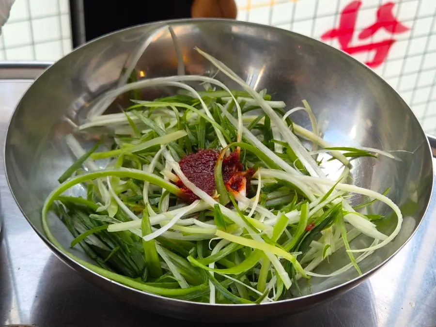 Korean barbecue menu and price list