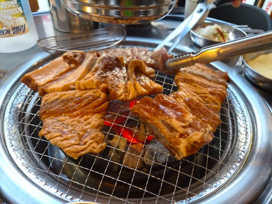 Ordered 600g serving of marinated pork ribs