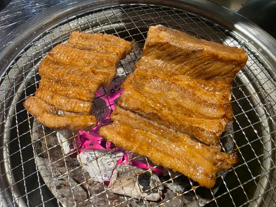 A generous serving of marinated galbi