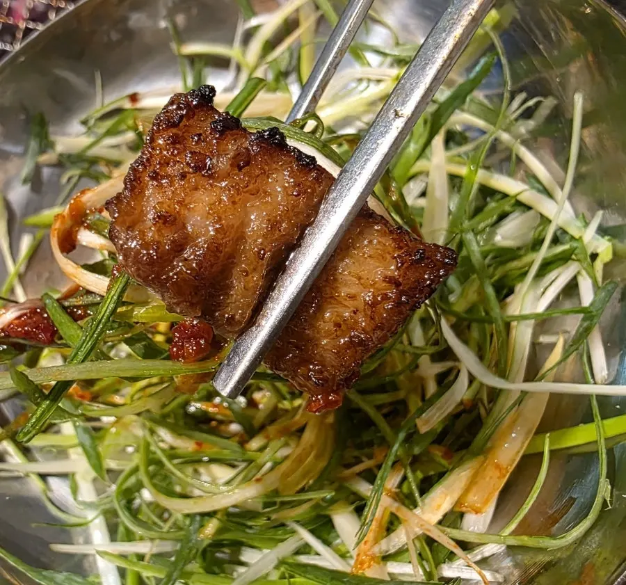 Glossy grilled marinated galbi