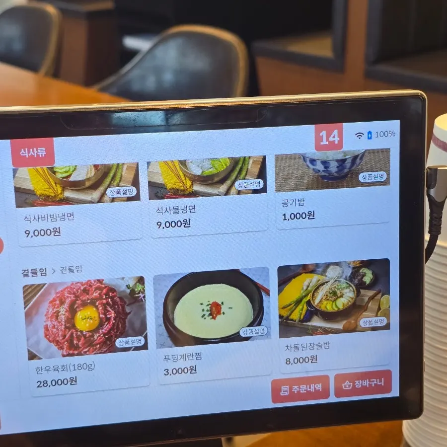 Manpo Galbi rib menu