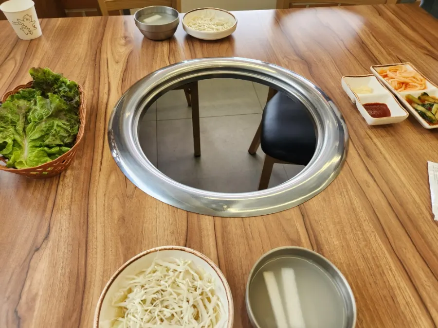 Full spread of basic side dishes