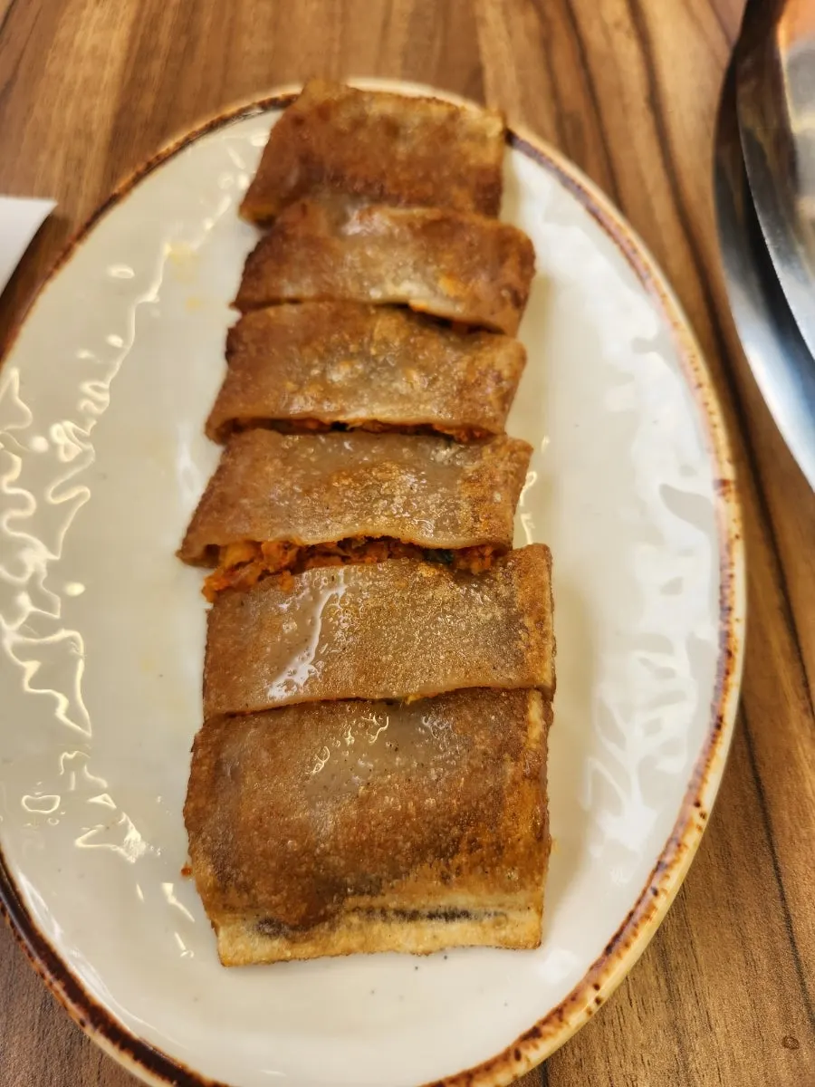 Buckwheat pancake received from the review event