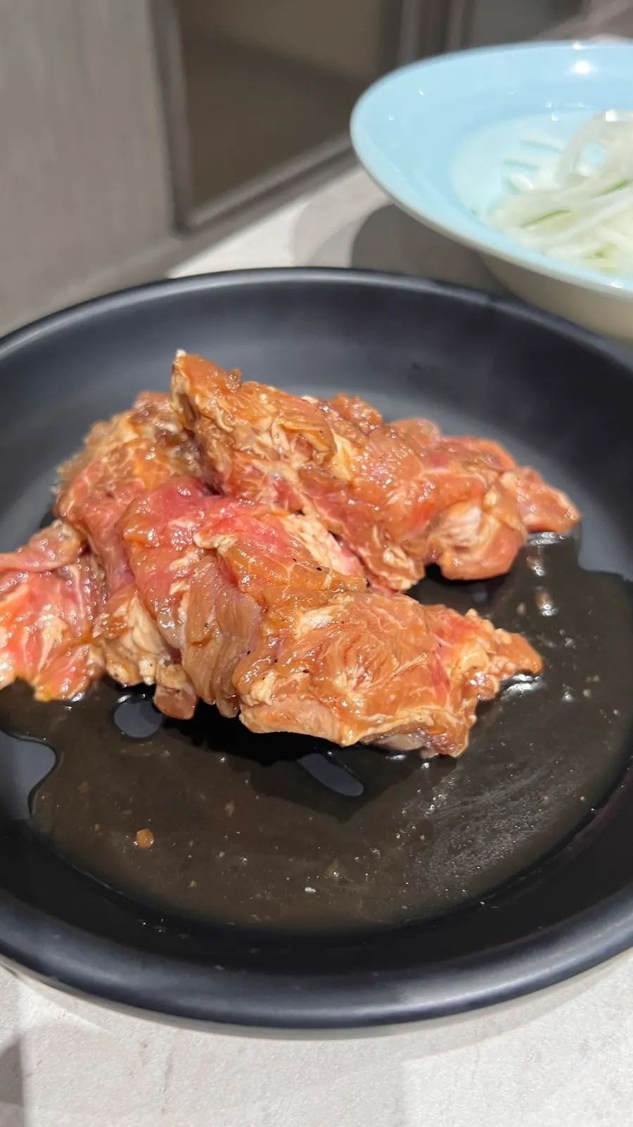 한돈 수제갈비와 함께 주문한 푸딩 계란찜
